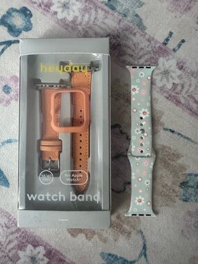 heyday Peach Orange Watch Band and face cover for Apple Watch 38/40mm